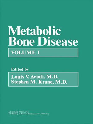 cover image of Metabolic Bone Disease, Volume 1